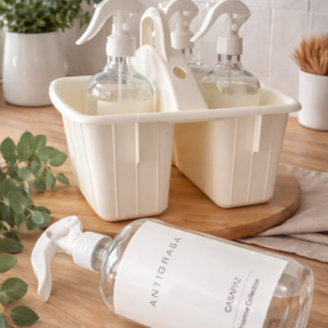 Kit Home Collection Dispensadores de Limpieza Transparentes